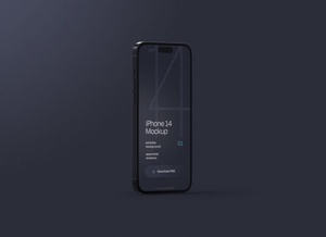 Dark iPhone 14 Pro Mockup