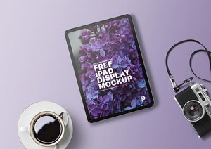 Free Display iPad Mockup