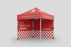 Free Display Tent Mockup