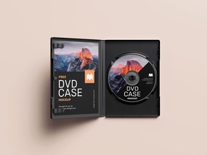 Free DVD Disc Case Mockup