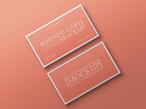 Бесплатная элегантная визитная карточка Mockup PSD