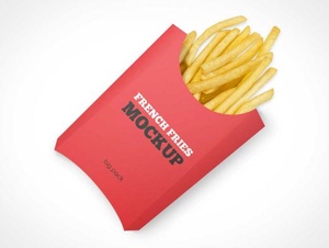 Fast Food French Fries Take-out PSD Mockups