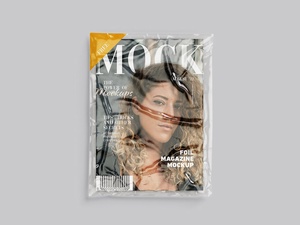 Free Foil Magazine Mockup