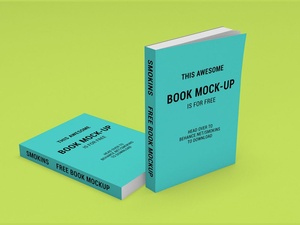 Free Book Mockup PSD Template