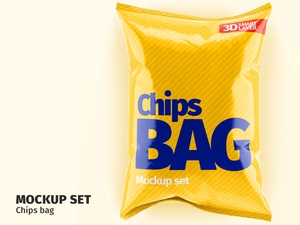 Chips Bag Mockup Set