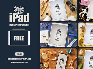 Conjunto de plantillas de maqueta para iPad