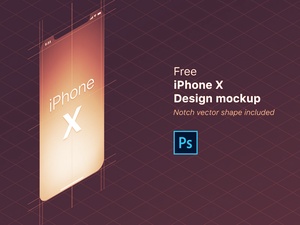 Бесплатный iPhone X Дизайн Mockup