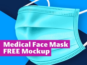 Medizinische Gesichtsmaske Mockup