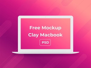 MacBook Clay Mockup