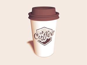 Maquette de tasse de café