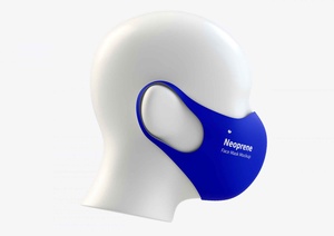 Maquette de masque de protection anti-néoprène gratuit 