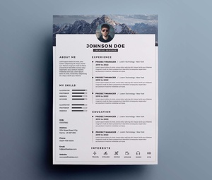 Free One-Page Clean Resume Template 
