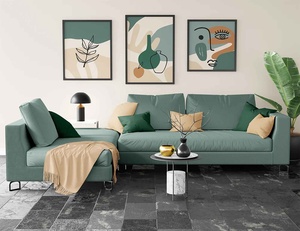 Free Poster in Living Room Mockup 