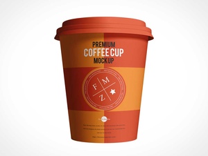 Бесплатная премиальная кофейная чашка PSD