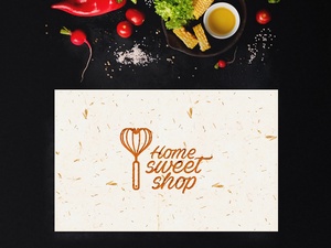 Maquetas de logotipos de alimentos