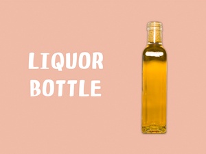 Maquette de bouteille d’alcool