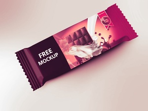 Chocolate Bar Packaging Mockup Design