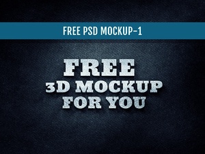 3D-Text Mockup