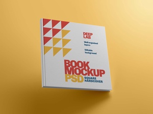 Kostenloses Quadratbuch Hardcover-Modell