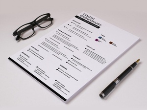 Simple Resume Template Free PSD Format
