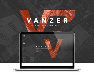 Plantilla de sitio web gratis de Vanzer Portfolio