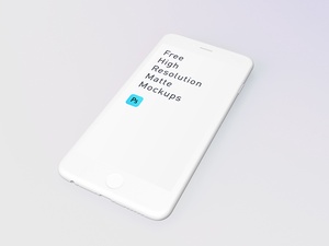 White Matte iPhone Mockup