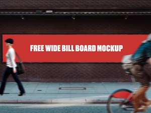 Wide Bill Board Mockup