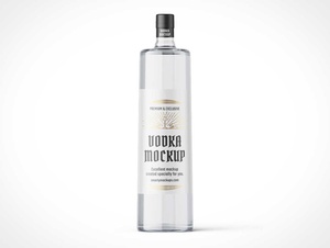 Vodka Bottle Mockup Téléchargement gratuit • PSD Mockups