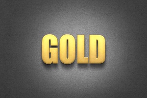 Бесплатный золотой логотип макет