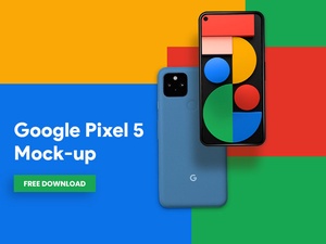Google Pixel 5 Mockup