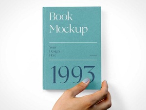 Hardcover Buch FaceUp PSD-Mockups