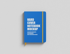 Free Hardcover Notebook Mockup