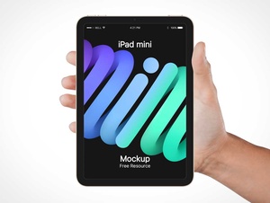 iPad Mini Tablet PSDモックアップ