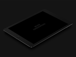 iPad Pro 9.7 Темный макет