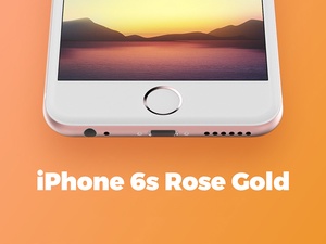 iPhone 6s Rose Gold Maquette