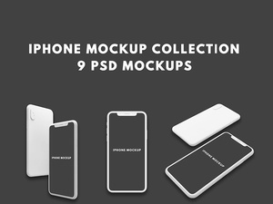 Collection iPhone Clay Mockup