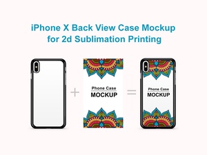iPhone X 2D IMD Case Mockup