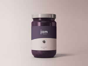 Free Jam Jar Mockup PSD