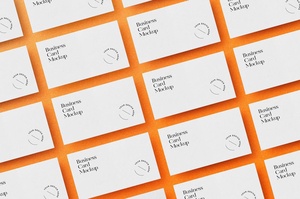 Free Laid Out Business Card Mockup