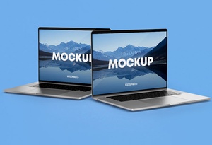 Free Laptop Mockup Set