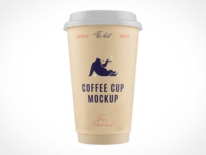 Large Paper Coffee Cup PSD Mockups