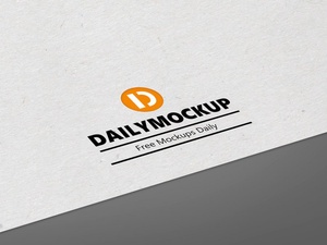 Logo Mockup Free PSD