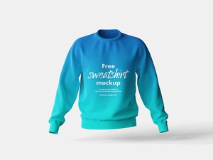 Free Long Sleeves Sweatshirt Mockup