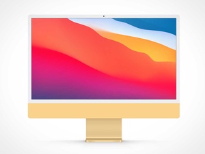 M1 Apple iMac 24 Inch PSD Mockups