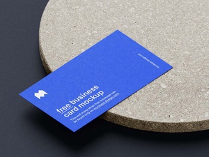 Free Marble Business Card Mockup