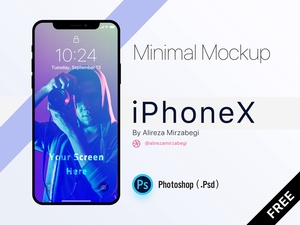 Minimal iPhone X Mockup