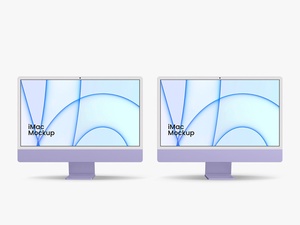 新しい iMac 24 インチ モックアップ