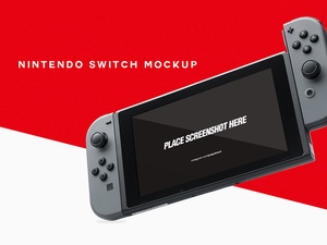 Nintendo Switch PSD Mockup
