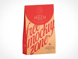 Paper Pouch Bag PSD Mockup