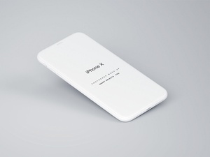 パースペクティブ iPhone X PSD モックアップ